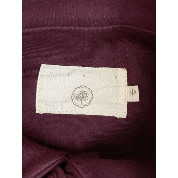 Mens Yishu Deep Purple Jacket With Gold Accents - Picture 5 of 5